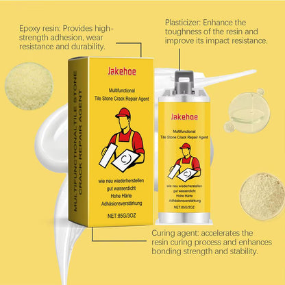 Multifunctional Tile Stone Crack Repair Kit 85G Tile and Glaze Chips with Cracks Adhesio Tub Paste Fix and Repair Super Sink